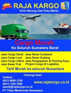 Cargo Murah Jakarta Tujuan Padang Pariaman Cargo Murah Jakarta Tujuan Padang Pariaman