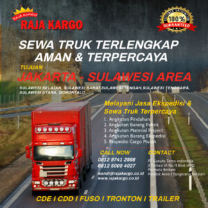 Sewa Truk Jakarta tujuan Sulawesi Area